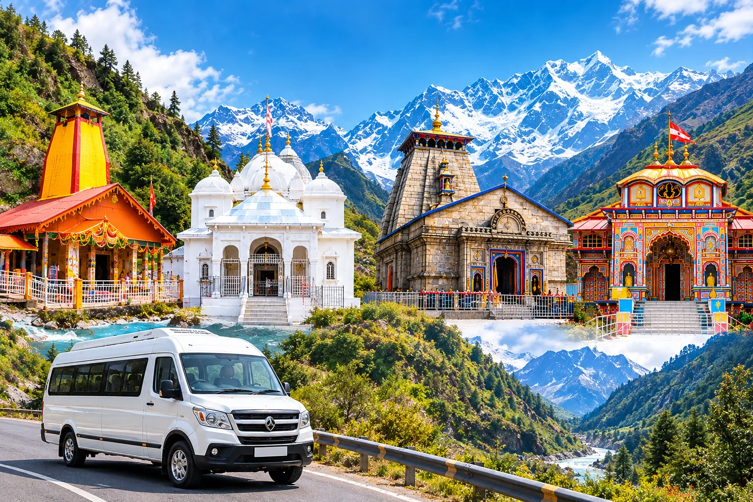 Char Dham Yatra Package from Delhi with Kedarnath Badrinath Temple